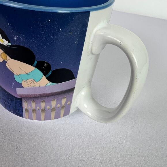 Disney Store Aladdin Coffee Cup Mug Animated Movie 90’s Genie Blue - Picture 6 of 12